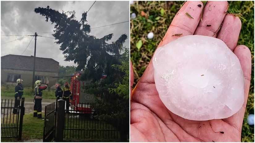 FOTO, VIDEO Rušila se stabla, padala tuča veličine golf loptica