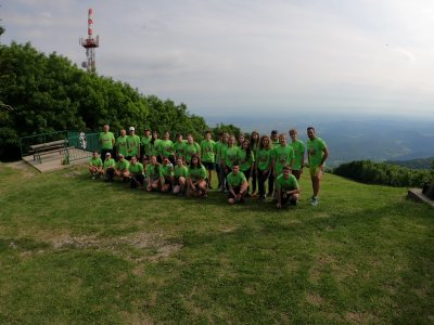 FOTO 26 sudionika iz svih srednjih skola iz Varaždinske županije na 1.Trail kampu za mlade na Ivančici