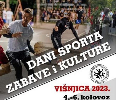 Dani sporta, zabave i kulture od 4. do 6. kolovoza u Višnjici