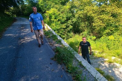 U Bednji završena sanacija sedam klizišta u pet naselja; župan Stričak i načelnik Poljak obišli terene