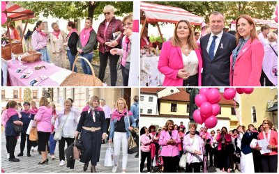 FOTO Dan ružičaste vrpce na Franjevačkom trgu u Varaždinu