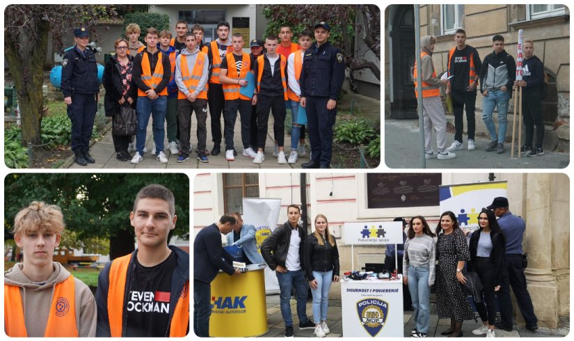 FOTO Učenici Strojarske i prometne škole i ove godine u akciji &quot;Dan ljubaznosti u prometu&quot;