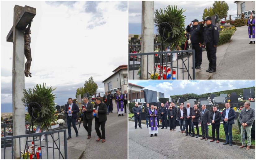 Gradonačelnik Batinić s izaslanstvom Grada Ivanca položio vijenac i zapalilo svijeće