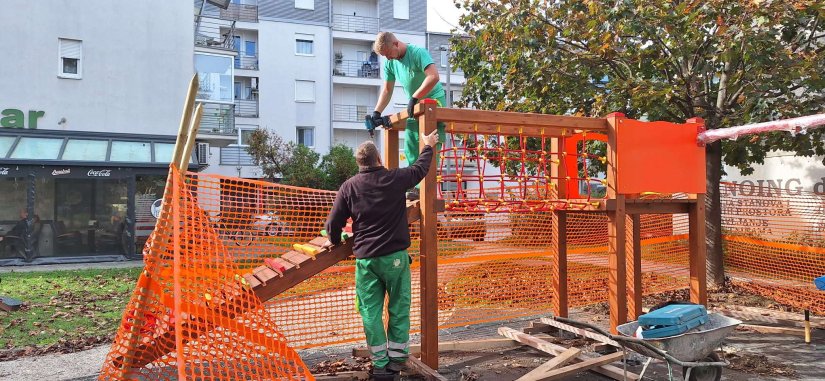 FOTO Obnavljaju se dječja igrališta na području grada Varaždina