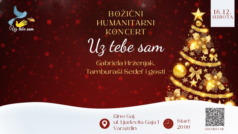 Dijelimo ulaznice za Božićni humanitarni koncert: Uz tebe sam