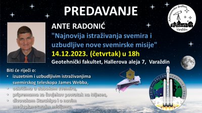 Poznati popularizator astronomije Ante Radonić govori o najnovijim istraživanjima svemira