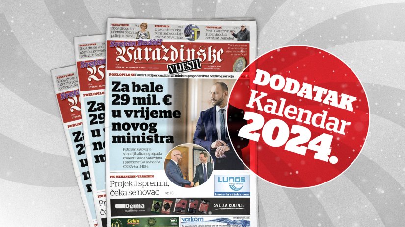 U novom broju Varaždinskih vijesti pročitajte, a dobivate i kalendar za 2024...