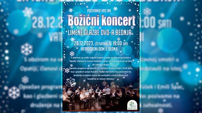 Ne propustite Božićni koncert Limene glazbe DVD-a Bednja 28. prosinca!