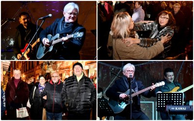 FOTO ADVENT U VARAŽDINU Sinoć na Korzu nastupili Mirko Švenda Žiga i  Žiga-Žaga bend