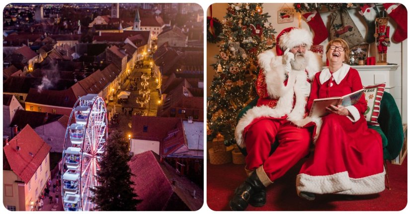 Još večeras zadnja vožnja panoramskim kotačem, a Čarobna kuća Djeda i Bake Mraz otvorena je do nedjelje