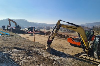 FOTO Započeli radovi na produžetku Ulice Ljudevita Gaja u Novom Marofu