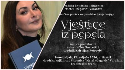 Predstavljanje knjige &quot;Vještice iz pepela&quot; u varaždinskoj Gradskoj knjižnici