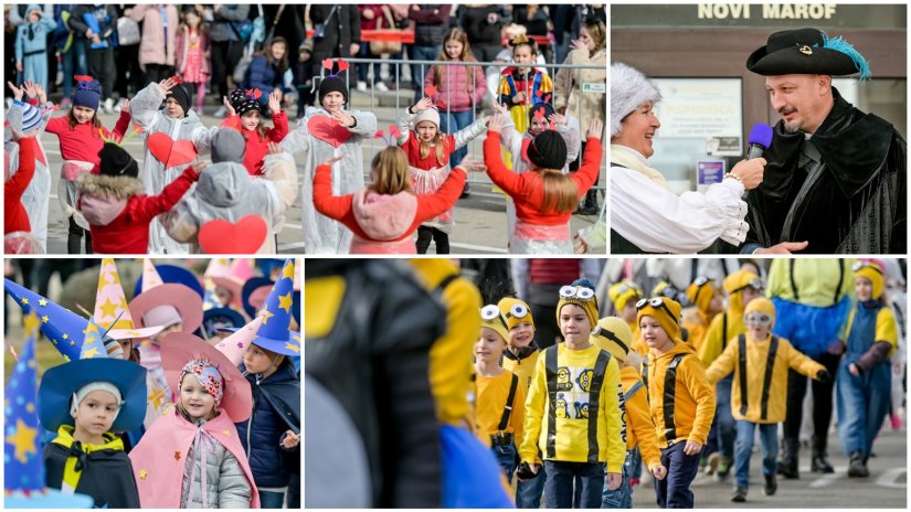 FOTO Šarene male maškare okupirale Novi Marof; &quot;Nadam se da će mi vratiti ključeve grada&quot;