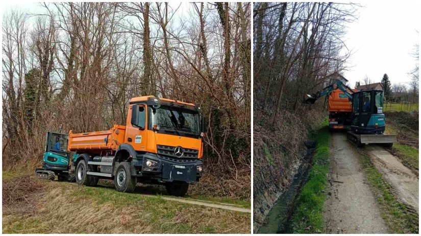 IVANEC Počeli radovi na čišćenju odvodnih jaraka