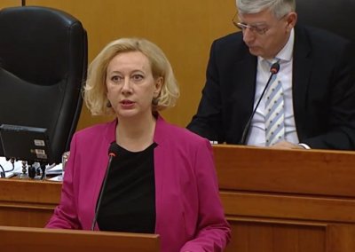 VIDEO Natalija Martinčević: Za Dan žena HDZ „poklonio“ listu za Sabor „Muževni budite“