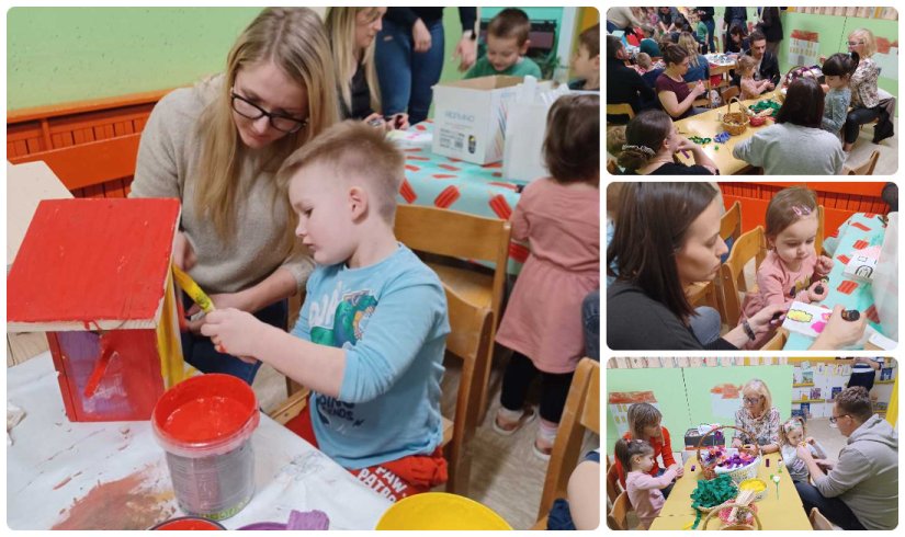 FOTO Uskršnja radionica u vrtiću Gortanova Varaždin: ukrašavali oblutke i radili cvijeće od krep papira