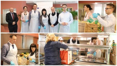 FOTO Biskup Radoš s predstavnicima Županije i Grada posjetio Pučku kuhinju