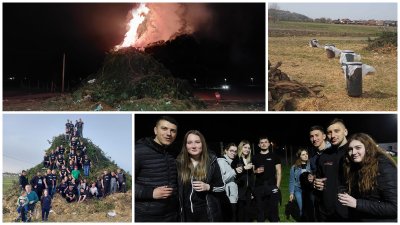 FOTO Vuzemlica u Kolarovcu pali se - od vrha, i ove godine okupila mnoštvo