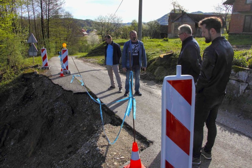 Radi sanacije klizišta u Margečanu slijedi privremeno izmicanje prometnice