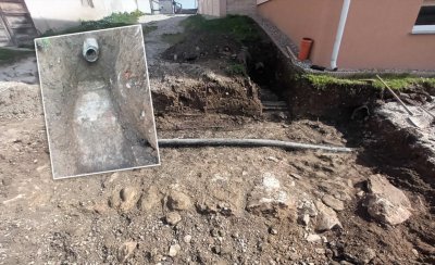 Prilikom iskopa u Kalničkoj ulici u Ludbregu pronađen dio masivnog kamenog zida