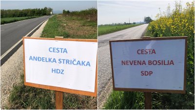 &#039;&#039;Ovo je cesta Anđelka Stričaka iz HDZ-a, a ovo cesta Nevena Bosilja iz SDP-a&#039;&#039;