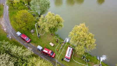 FOTO Vatrogasci iz općine Gornji Kneginec pokazali spremnost za obranu od poplava