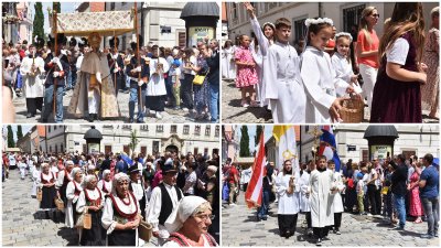 FOTO Tradicionalnom procesijom središtem Varaždina obilježen blagdan Tijelova
