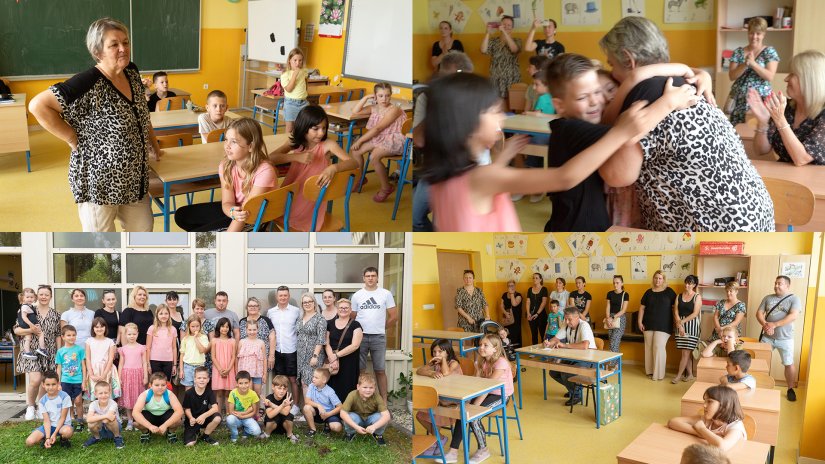 Ispraćaj učiteljice Dragice Kišić u mirovinu uz pjesmu i veselje