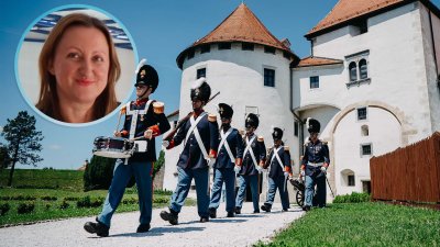 Jelena Pavleković topnik građanske garde povodom 70 godina Gradskih bazena