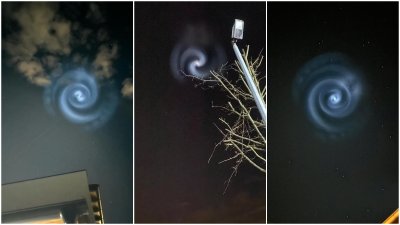FOTO Svjetlosna spirala na noćnom nebu uzbunila i stanovnike Varaždinske županije