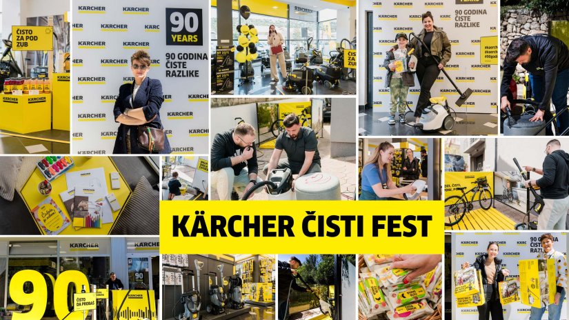 Kärcher čisti fest: Turneja koja slavi 90 godina inovacija i ljubavi prema čistoći