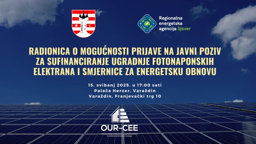Grad Varaždin i REA Sjever organizira radionicu o sufinanciranju fotonaponskih elektrana