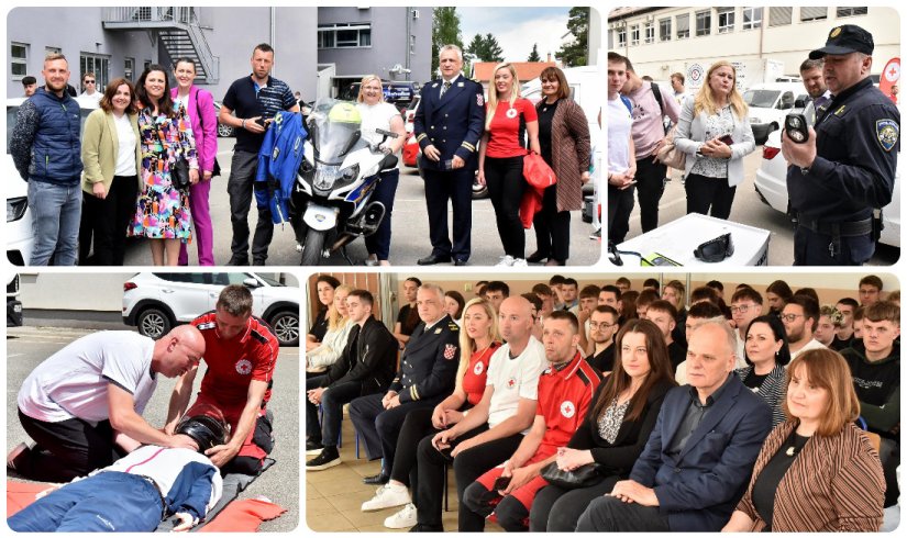 FOTO Maturanti doznali kako pružiti prvu pomoć i što je važno za veću sigurnost u prometu