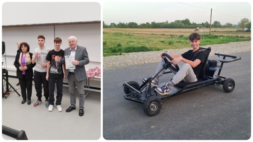 Mladi inovatori iz Ludbrega osvojili zlato za svoj novi projekt - go-kart mini vozilo
