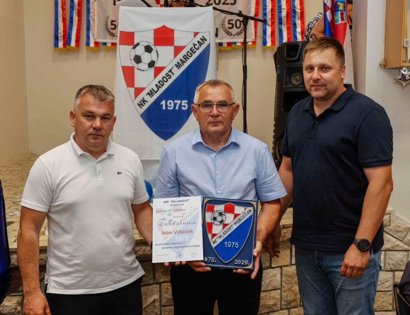Svečana sjednica Nogometnog kluba Mladost iz Margečana u povodu 50 godina rada