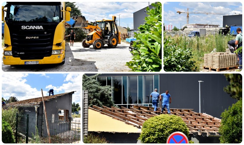 FOTO Počelo je rušenje nekadašnjeg Vrtnog centra Parkova