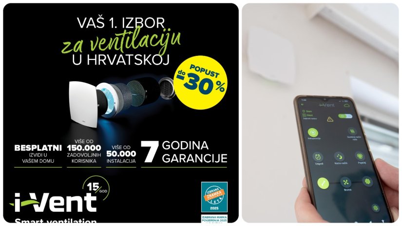 I-VENT Vrijeme je za ventilaciju; osigurajte sebi i svojoj obitelji svježi zrak u svakom trenutku!