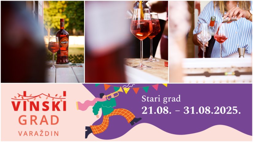 Sutra se otvara Vinski grad, prvih 300 posjetitelja časte s koktelom Martini Fiero &amp; Tonic