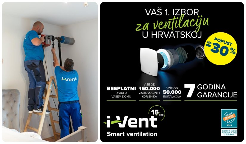 I-VENT Imate problema s vlagom i plijesni u kupaonici? Bez brige, imamo rješenje!