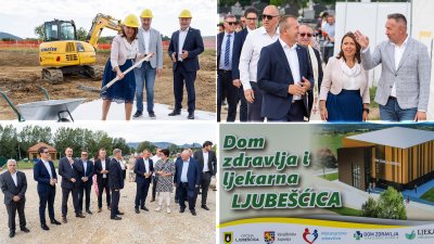 FOTO U nazočnosti ministrice zdravstva položen kamen temeljac za izgradnju Doma zdravlja i Ljekarne u Ljubešćici