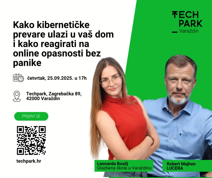 Besplatna radionica o online sigurnosti u Tehnološkom parku Varaždin