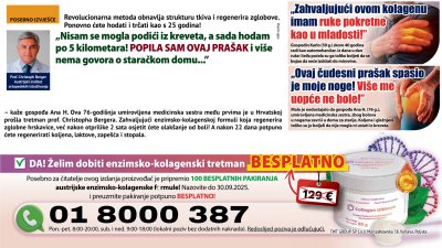 Revolucionarna metoda obnavlja strukturu tkiva i regenerira zglobove - ponovno ćete hodati i trčati kao s 25 godina!