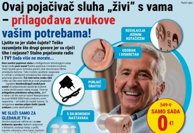 Ovaj pojačivač sluha &quot;živi&quot; s vama i prilagođava zvukove vašim potrebama!