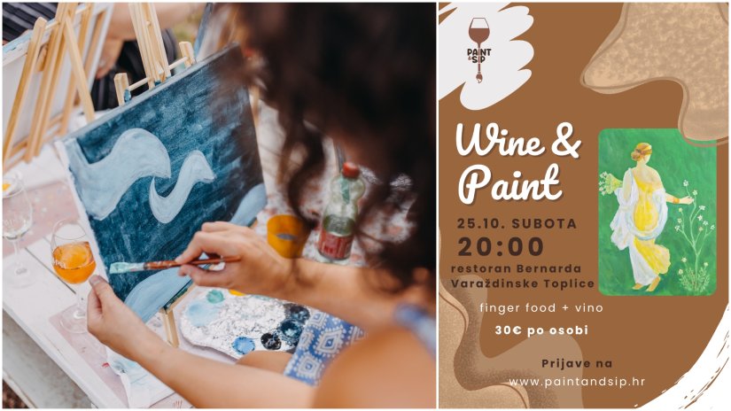 Osvojite svoje mjesto za dvoje na radionici &quot;Wine &amp; Paint&quot; u Varaždinskim Toplicama