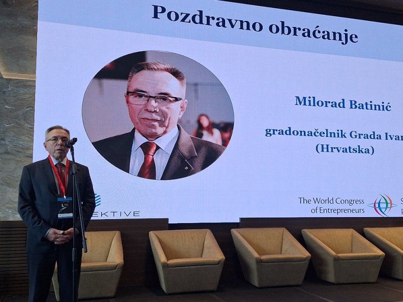 Gradonačelnik Milorad Batinić na otvaranju Svjetskog kongresa poduzetnika u Ljubljani