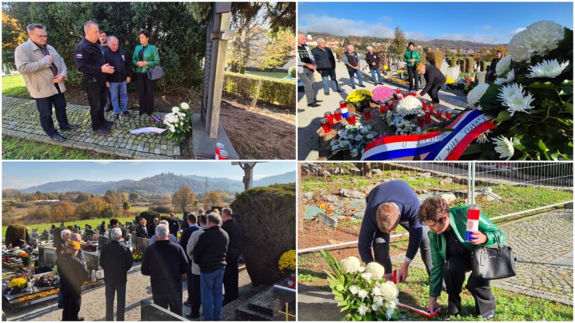 U Varaždinskim Toplicama položeni vijenci i zapaljene svijeće uoči blagdana Svih svetih