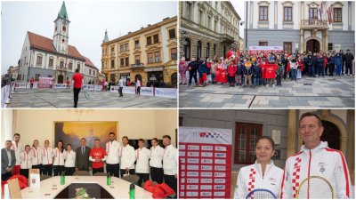 FOTO Varaždinski Korzo pretvoren u tenisko igralište