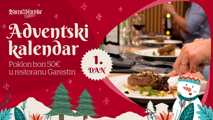 Adventsko darivanje: Poklanjamo poklon bon od 50 eura u Restoranu Garestin