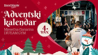 Adventsko darivanje: Poklanjamo mjesečnu članarinu u Dr7eam Gym Varaždin