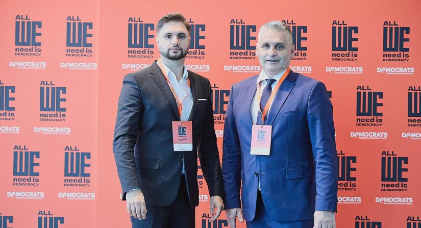 Reformisti Luka Brezovec i Nenad Koščak na 21. Kongresu Europske demokratske stranke